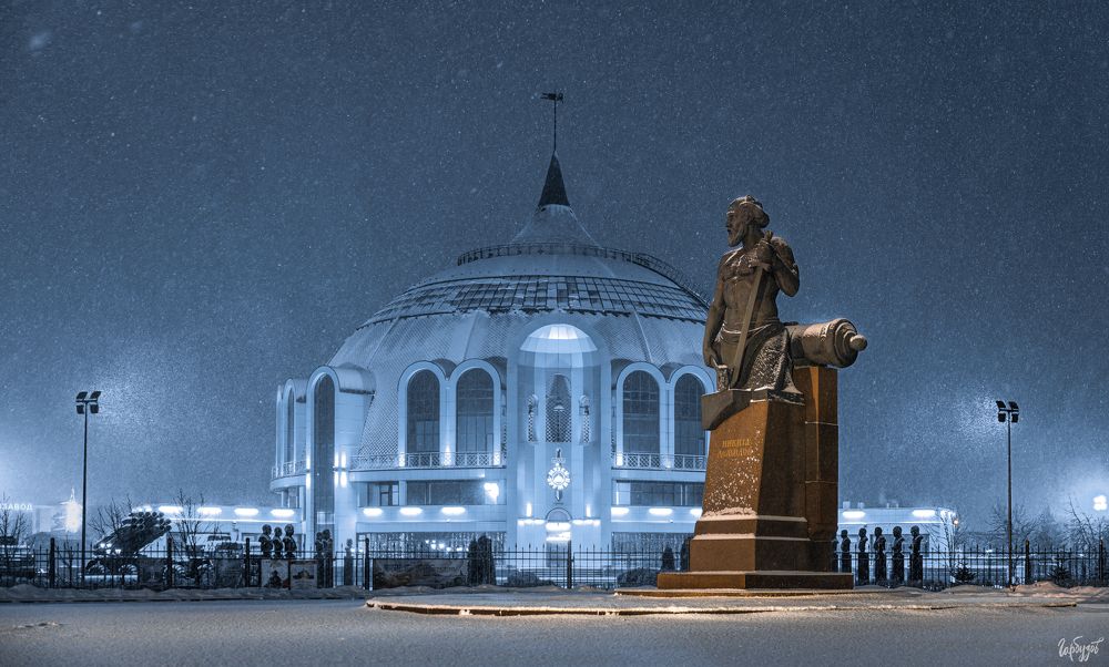 Снегопад в Туле