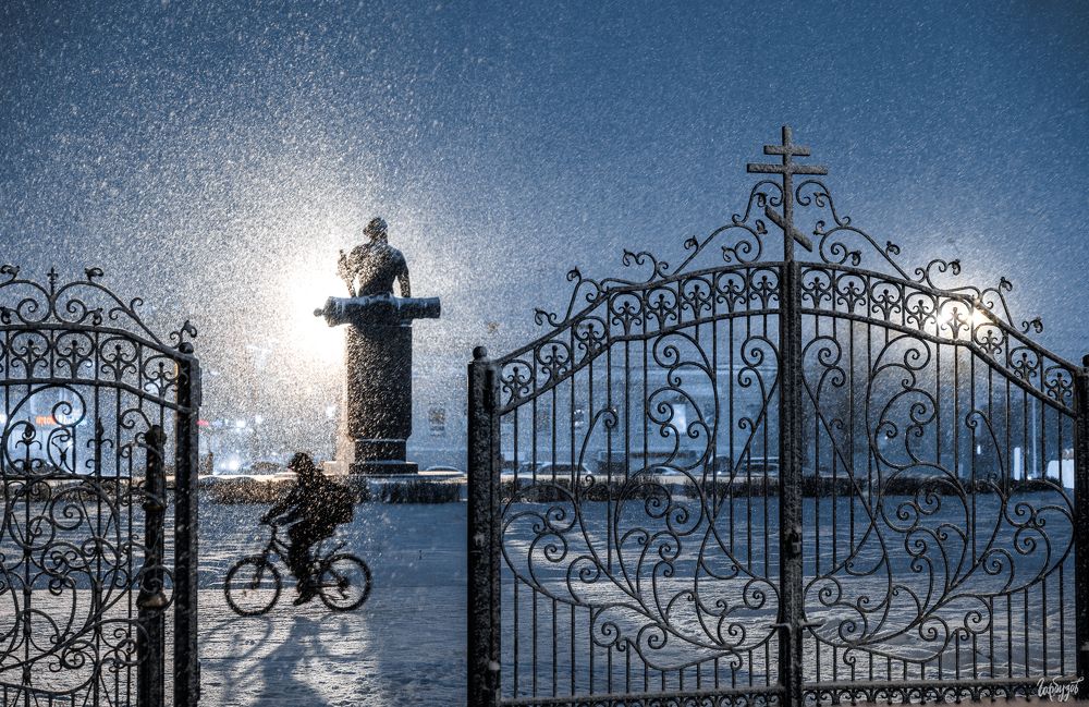 Снегопад в Туле
