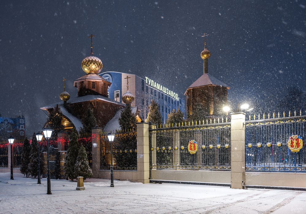 Снегопад в Туле