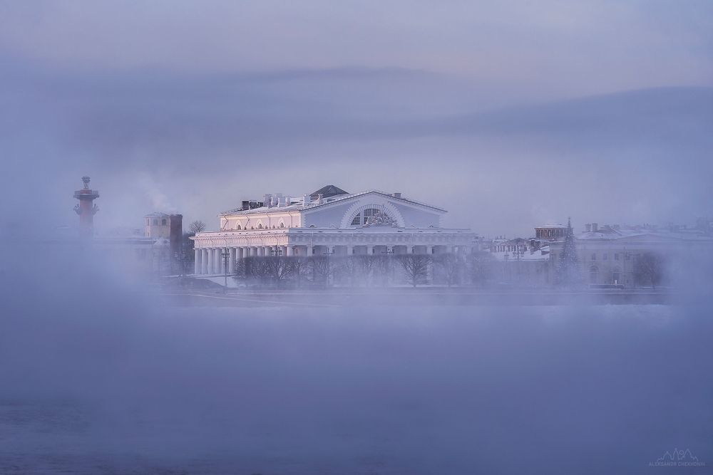 Морозное утро на Неве
