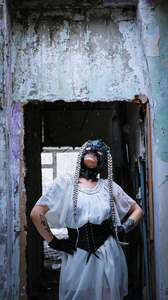 Girl in a balaclava