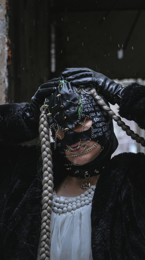 Girl in a balaclava