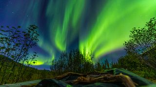 01 Пока стояла ясная погода, к нам постоянно приходили разные полярные сияния. Вот 3 ночи: ясная, ...