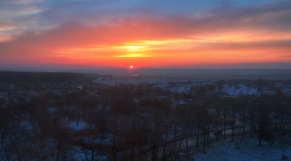 Зимние рассветы.