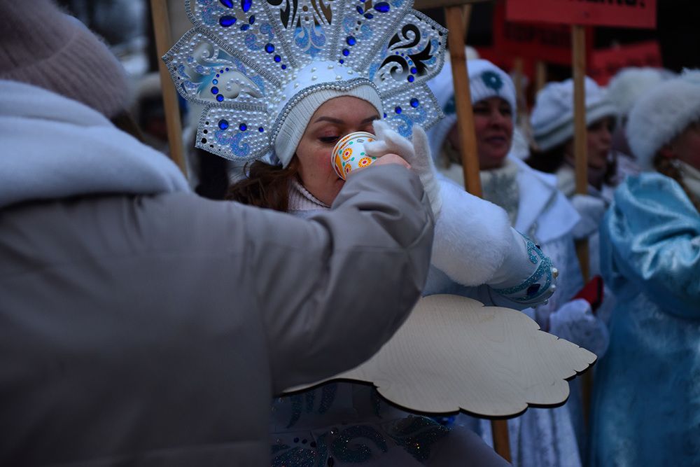 Праздничное шествие в Новогодней столице России