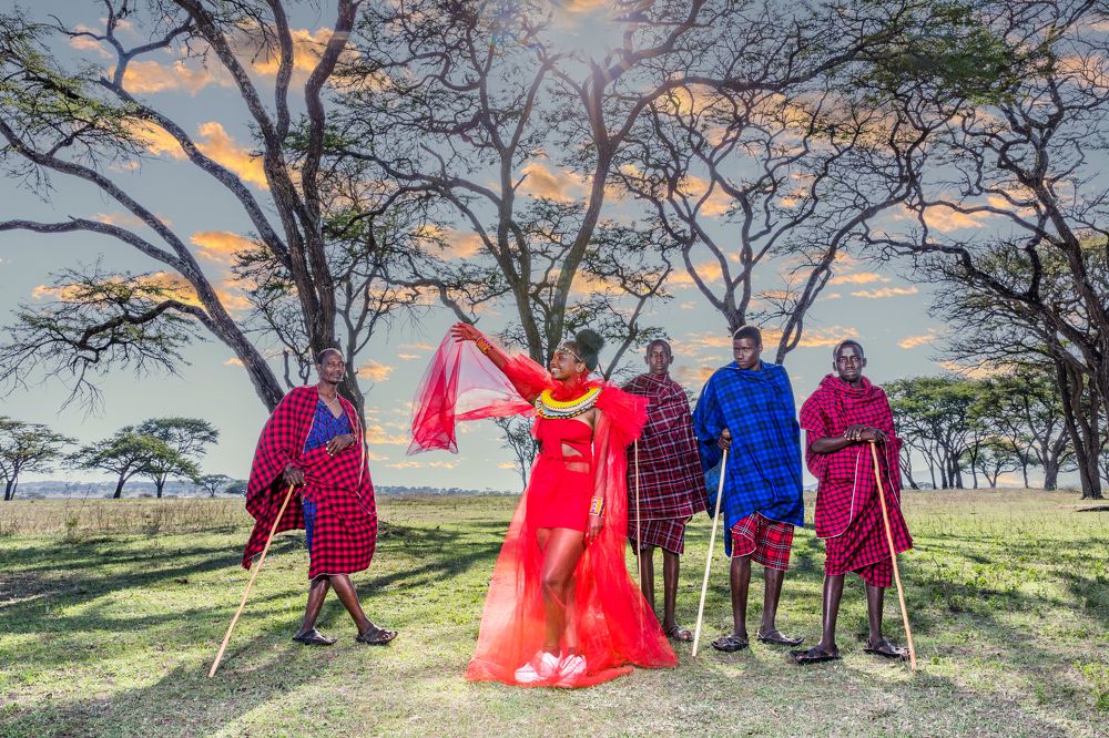 Kenyan Maasai Male Female Portraits