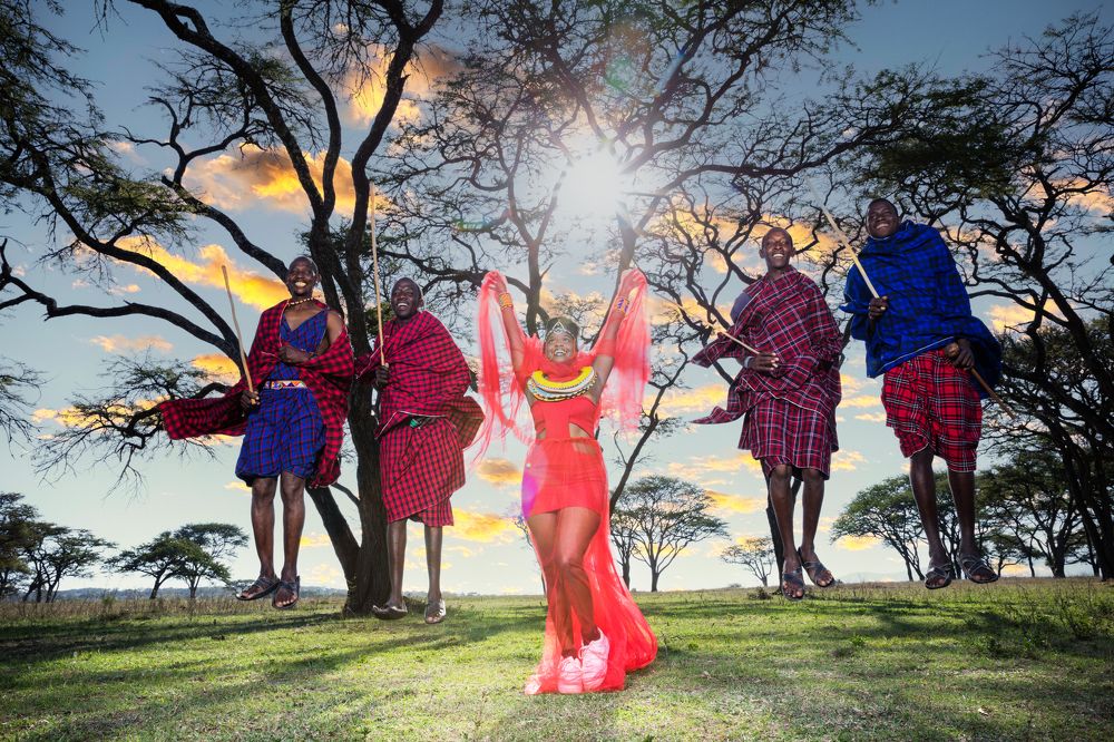 Kenyan Maasai Male Female Portraits