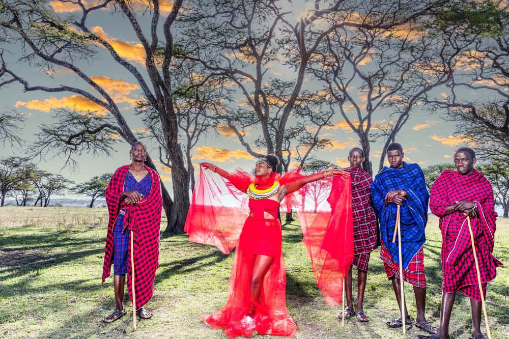 Kenyan Maasai Male Female Portraits