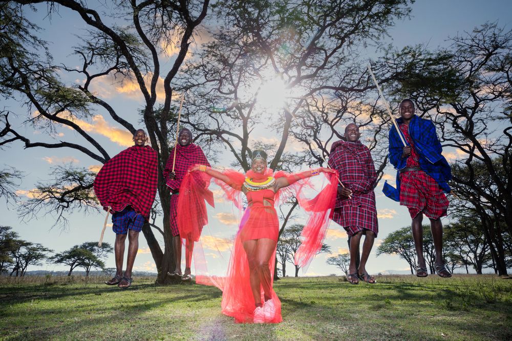Kenyan Maasai Male Female Portraits