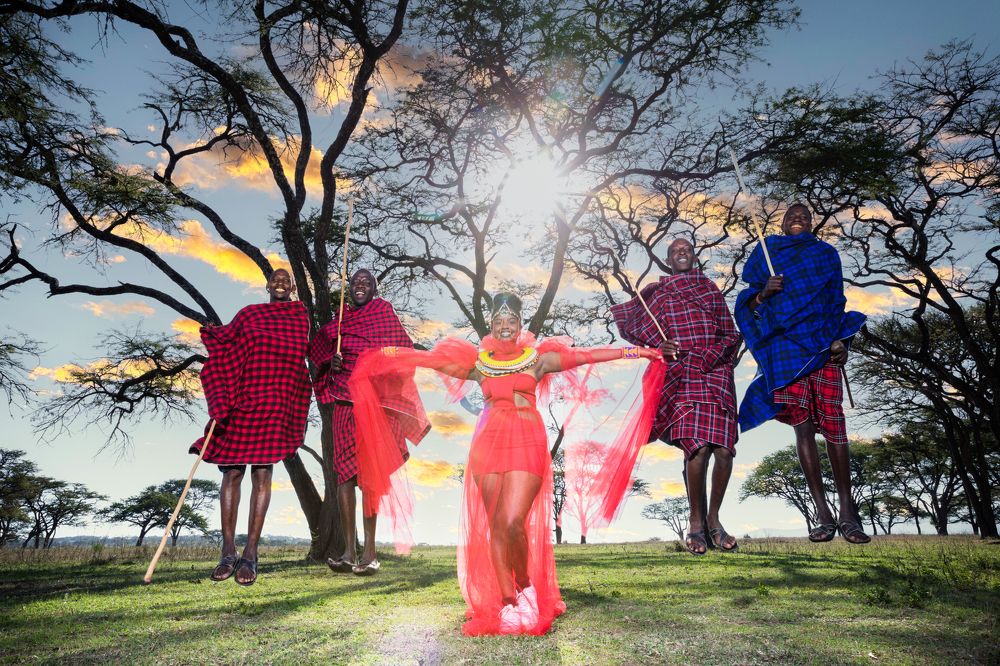 Kenyan Maasai Male Female Portraits
