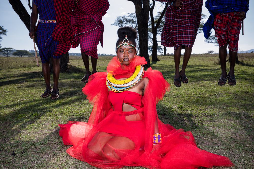 Kenyan Maasai Male Female Portraits