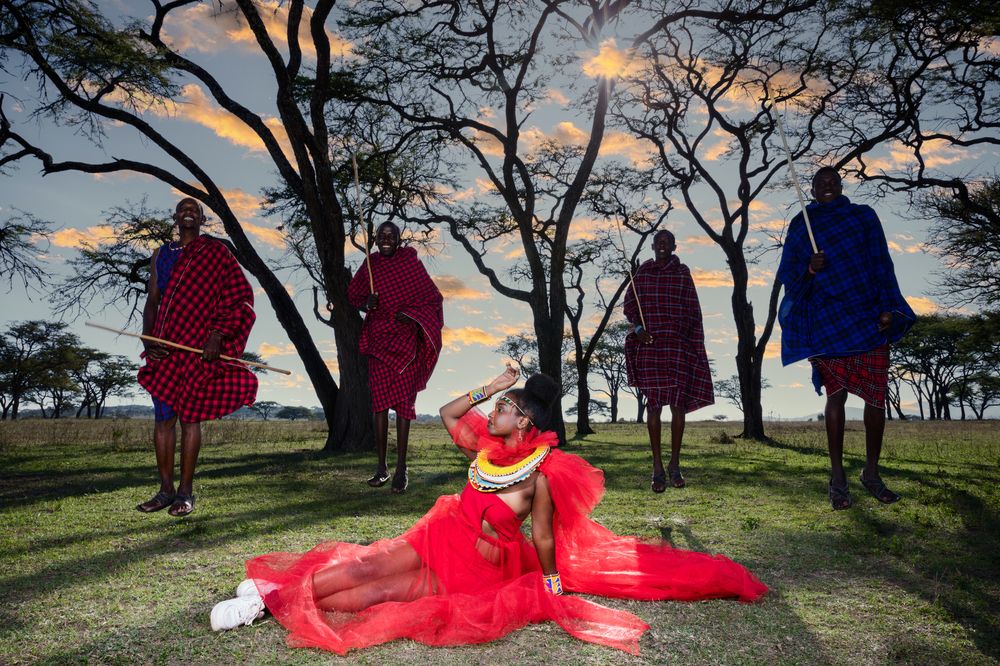 Kenyan Maasai Male Female Portraits