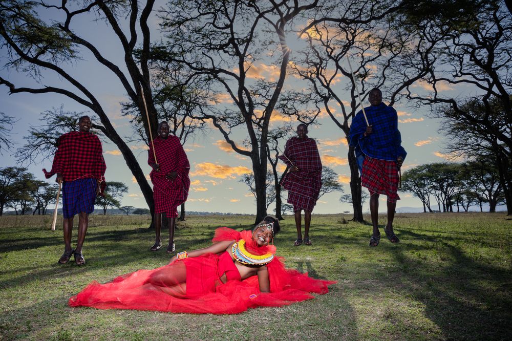 Kenyan Maasai Male Female Portraits