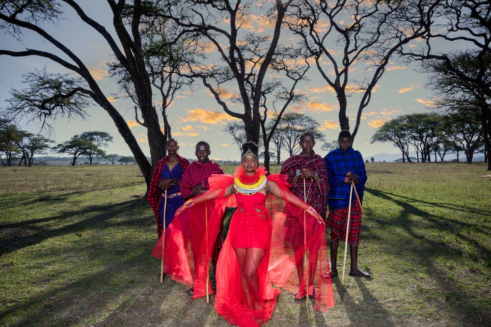 Kenyan Maasai Male Female Portraits