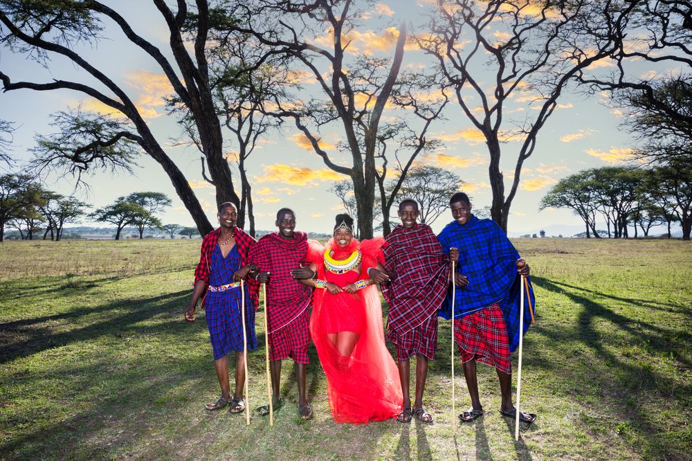 Kenyan Maasai Male Female Portraits