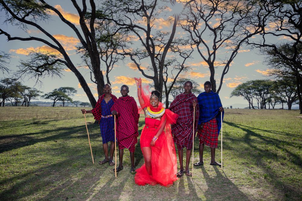 Kenyan Maasai Male Female Portraits