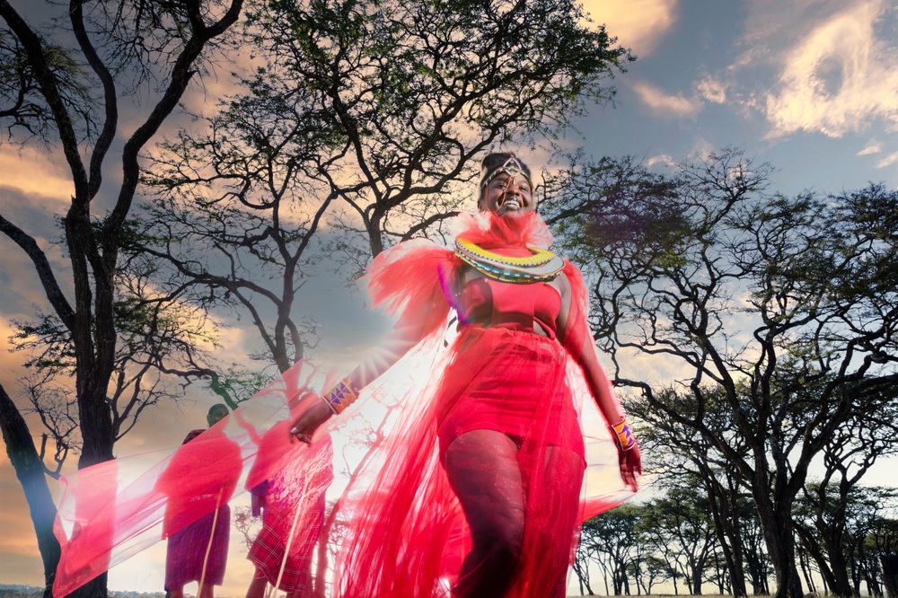 Kenyan Maasai Male Female Portraits