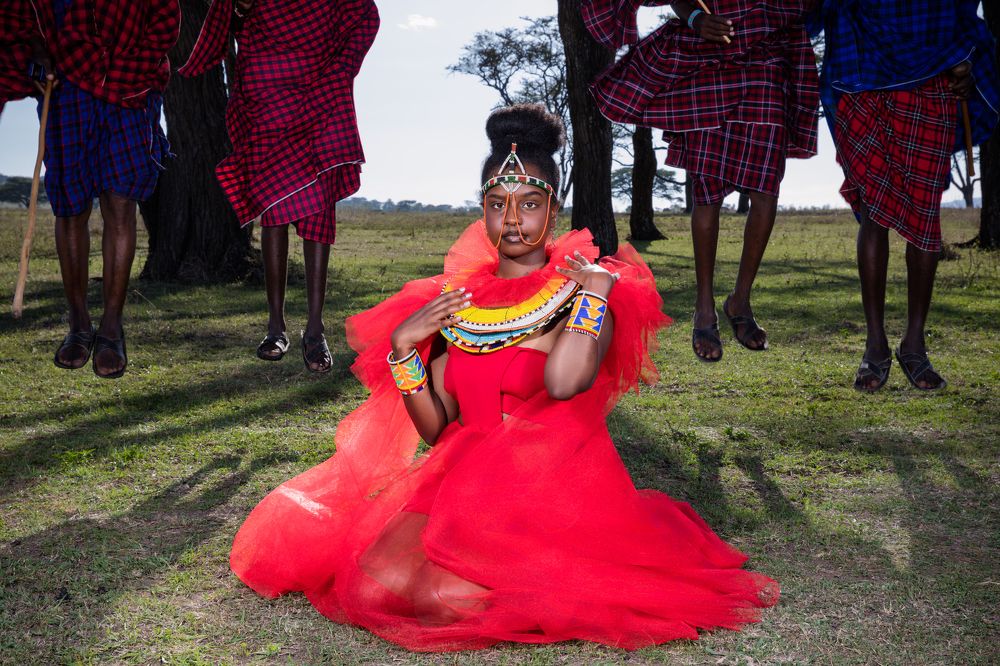 Kenyan Maasai Male Female Portraits