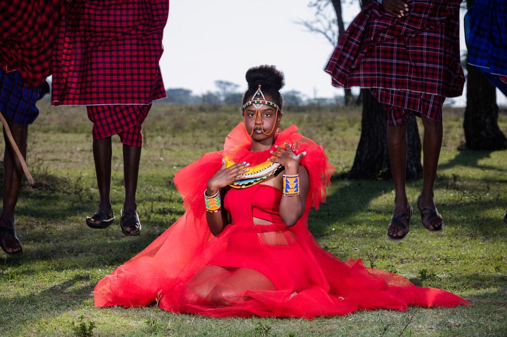 Kenyan Maasai Male Female Portraits