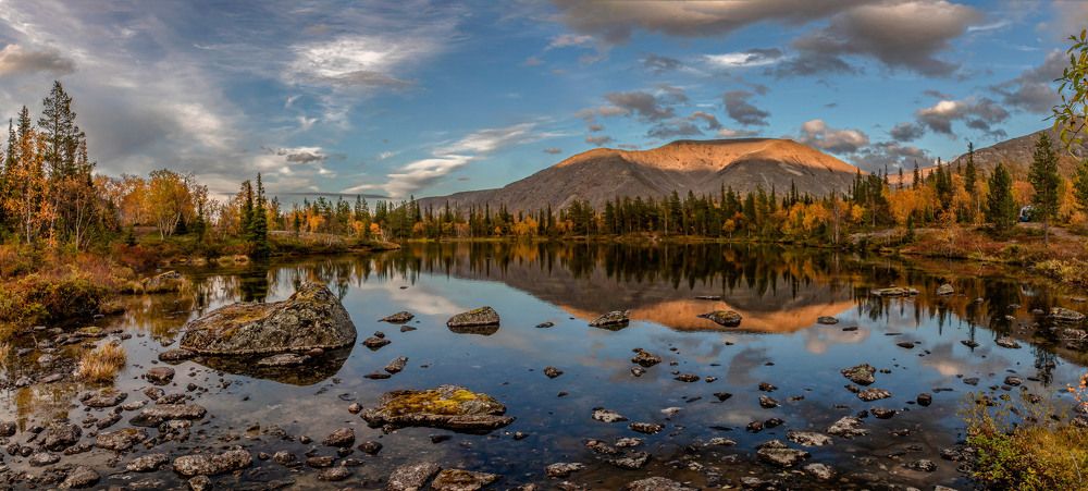 Осень на Полигональных озёрах