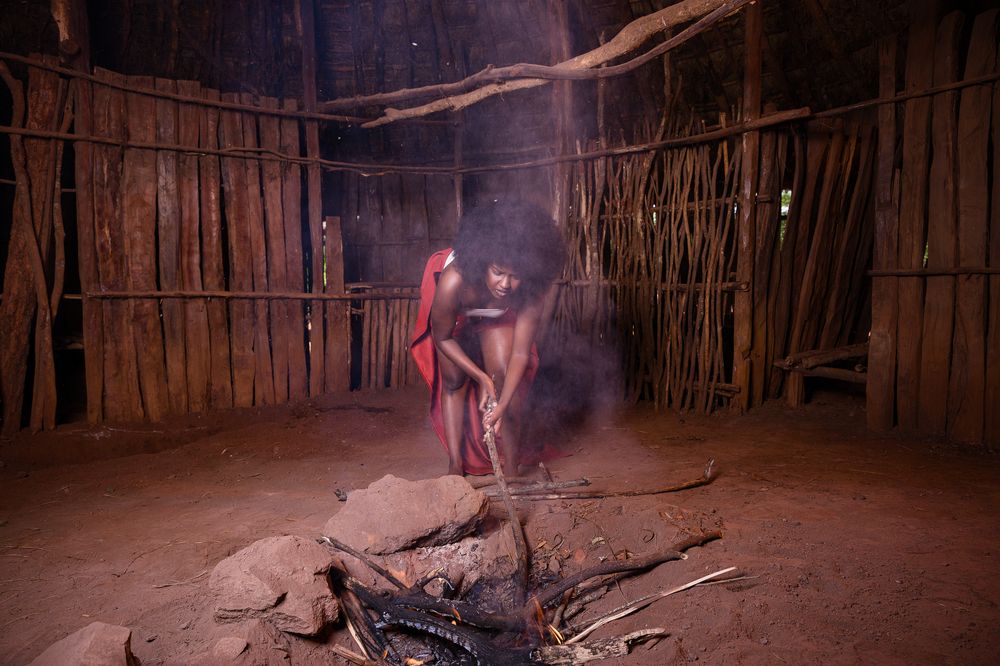 Mwaki Fire Smoke Bomas Of Kenya Portraits