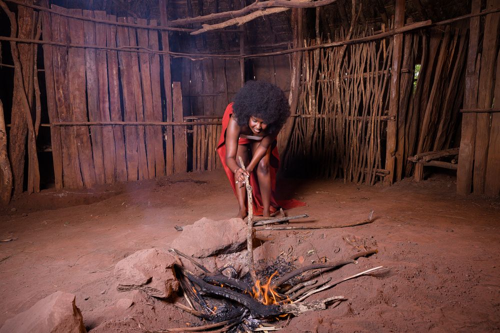 Mwaki Fire Smoke Bomas Of Kenya Portraits