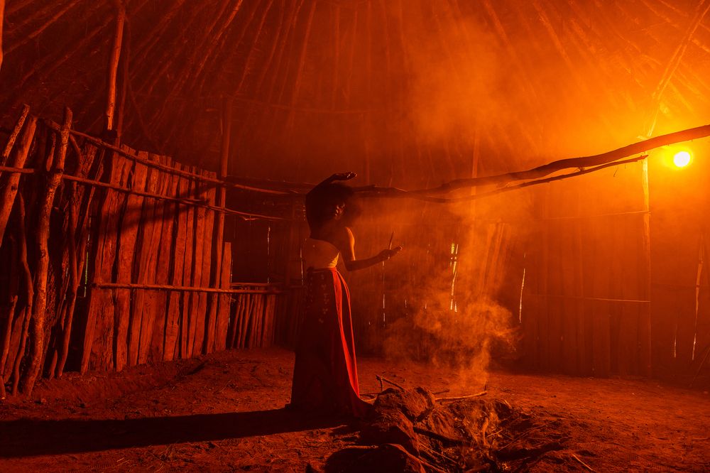 Mwaki Fire Smoke Bomas Of Kenya Portraits