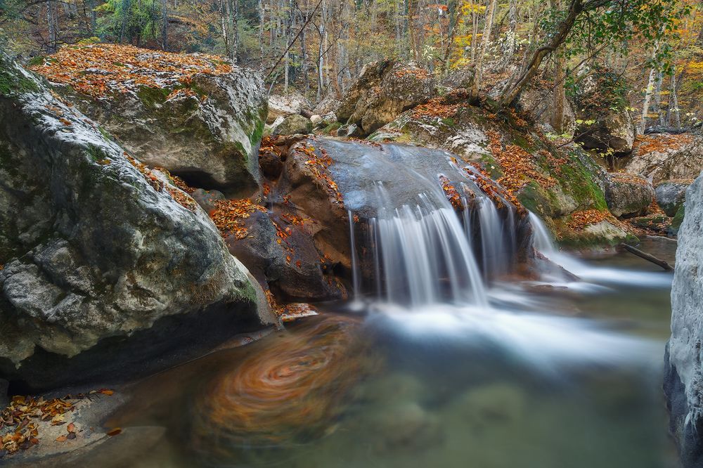 Осень в Большом каньоне Крыма.