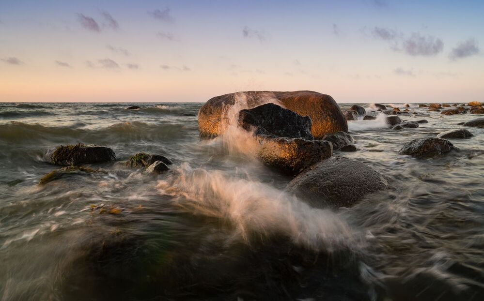 Waves and stones