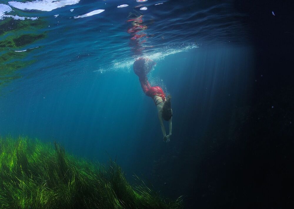 Japan Sea. Mermaid.