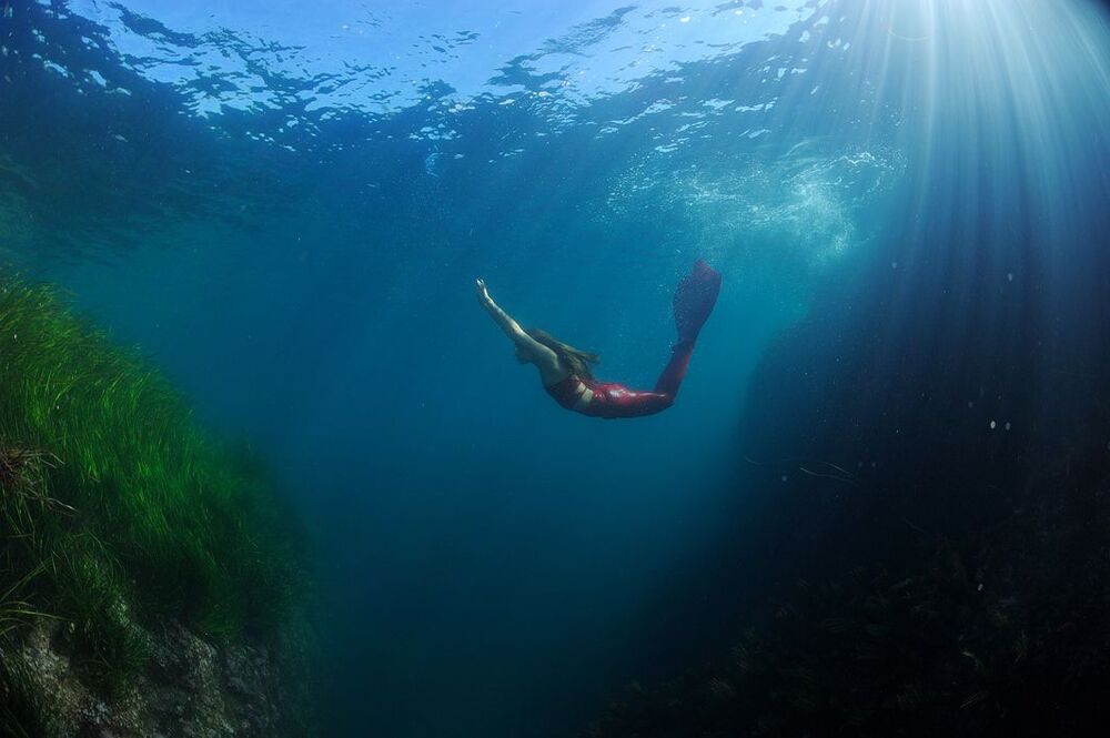 Japan Sea. Mermaid.