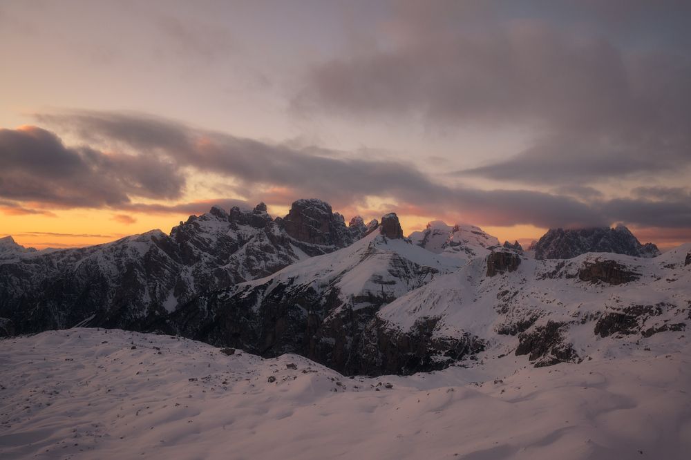 Il gioco di colori delle Tre Cime di Lavaredo