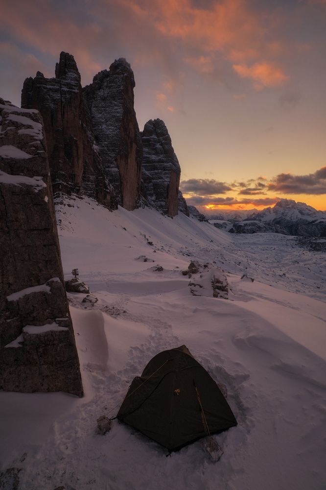 Il gioco di colori delle Tre Cime di Lavaredo