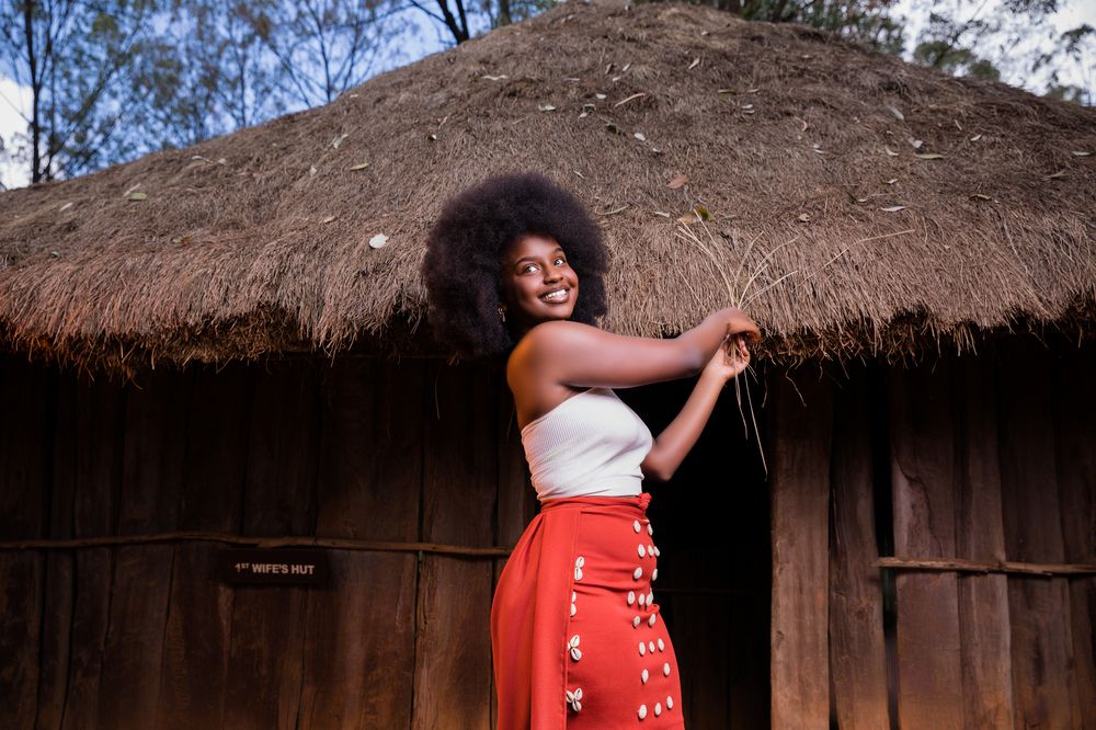 Agikuyu kikuyu traditional portraits outdoors on locations at the Bomas of Kenya Nairobi City County County Kenya East Africa