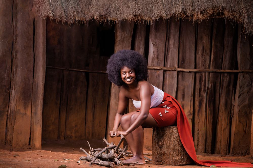 Agikuyu kikuyu traditional portraits outdoors on locations at the Bomas of Kenya Nairobi City County County Kenya East Africa