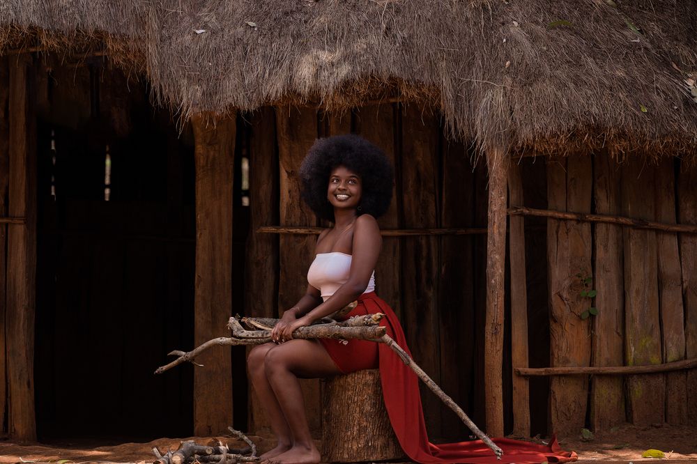 Agikuyu kikuyu traditional portraits outdoors on locations at the Bomas of Kenya Nairobi City County County Kenya East Africa