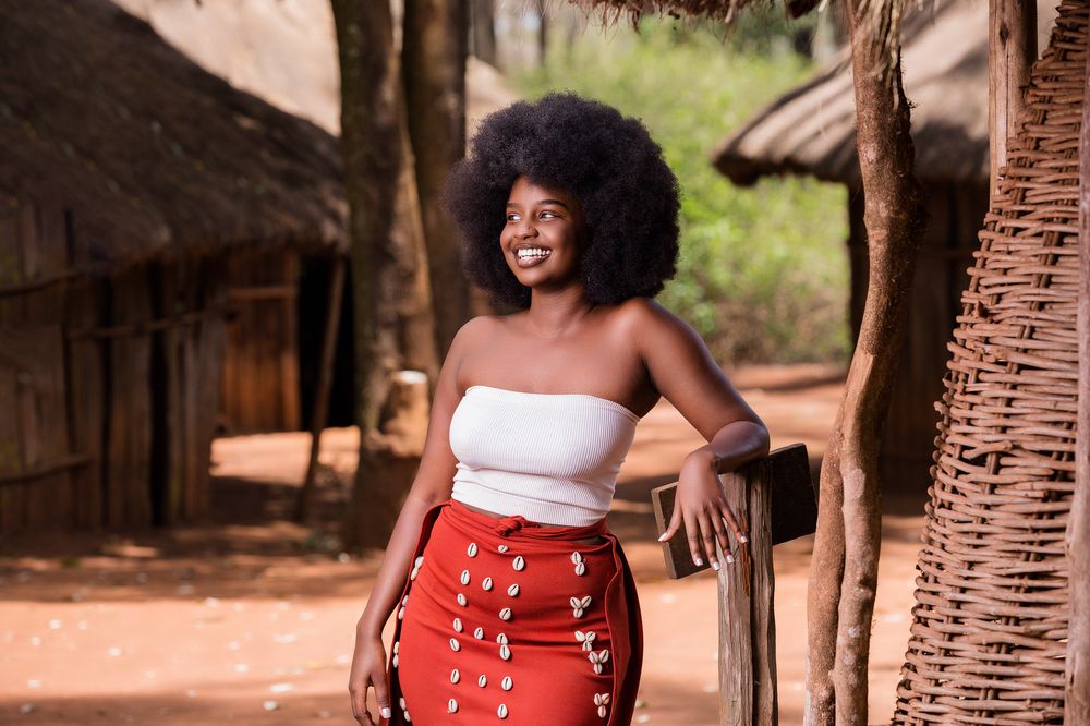 Agikuyu kikuyu traditional portraits outdoors on locations at the Bomas of Kenya Nairobi City County County Kenya East Africa