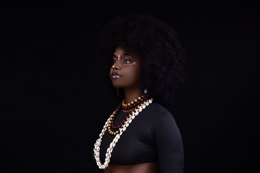 Studio Portraits themed concept African female in Kenya
