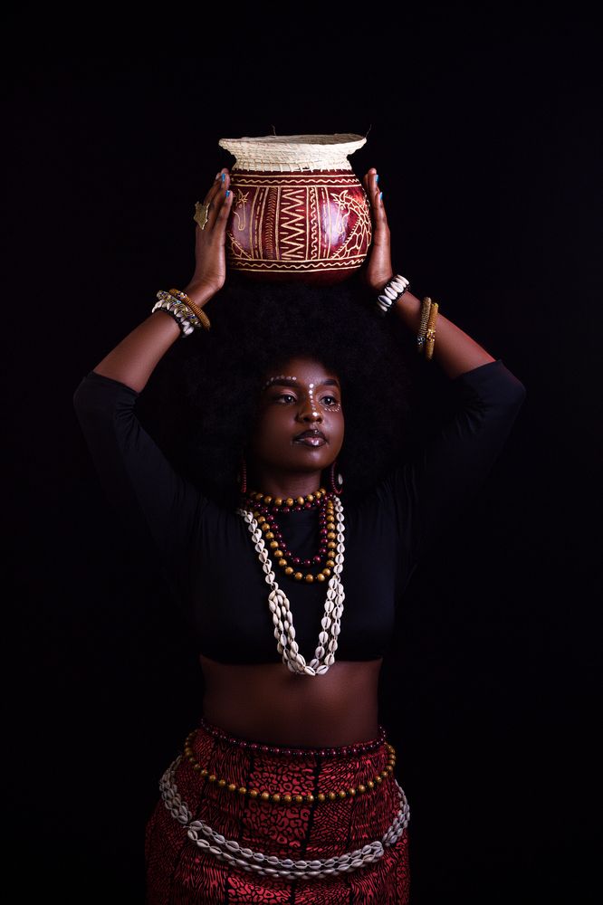 Studio Portraits themed concept African female in Kenya