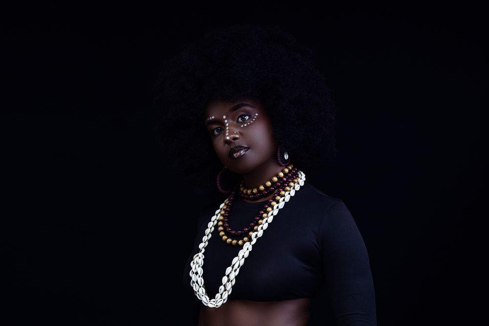 Studio Portraits themed concept African female in Kenya