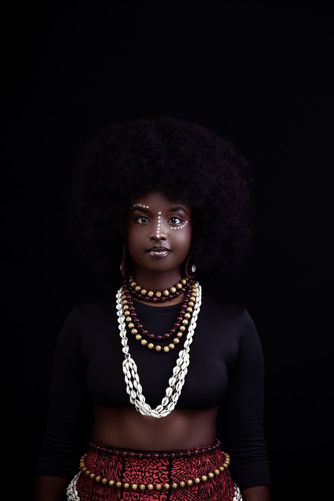 Studio Portraits themed concept African female in Kenya