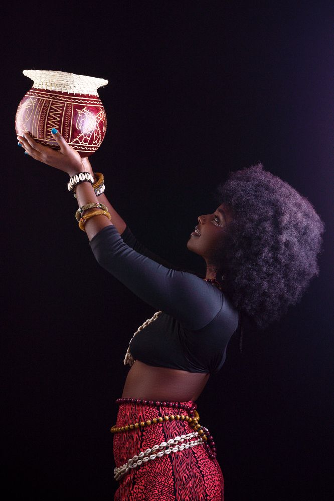 Studio Portraits themed concept African female in Kenya