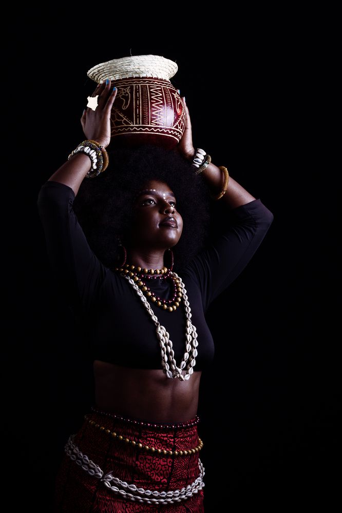 Studio Portraits themed concept African female in Kenya