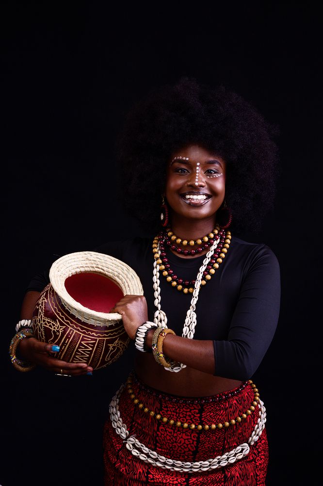 Studio Portraits themed concept African female in Kenya