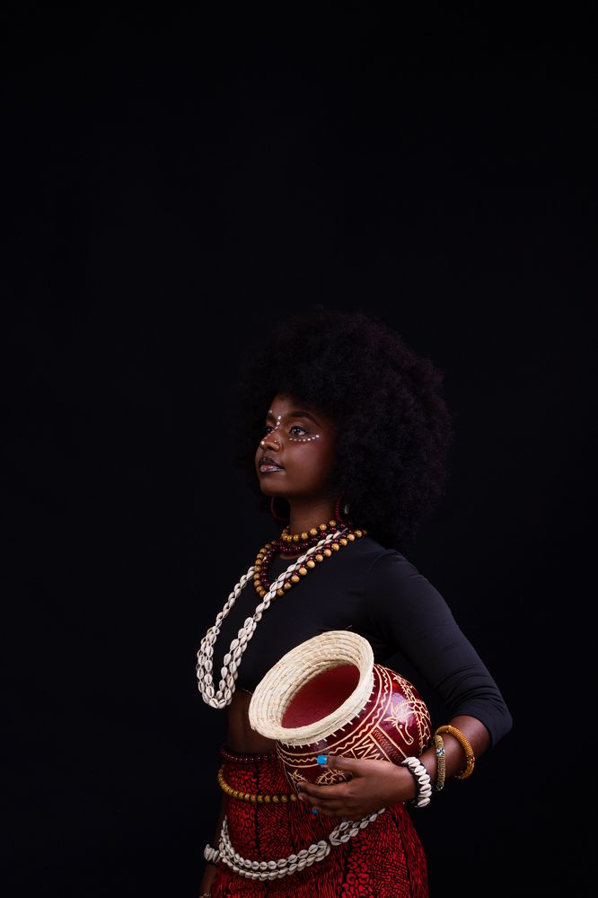 Studio Portraits themed concept African female in Kenya