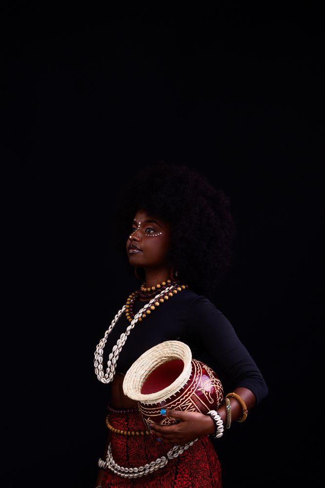 Studio Portraits themed concept African female in Kenya