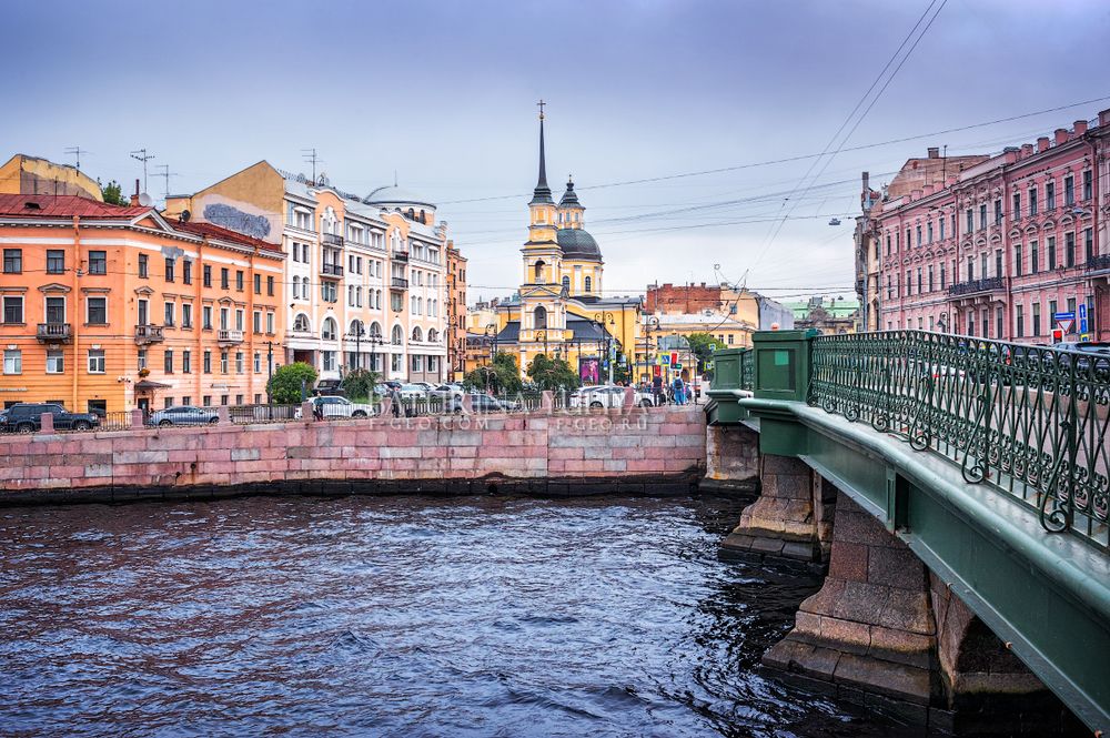 Мост Белинского, река Фонтанка