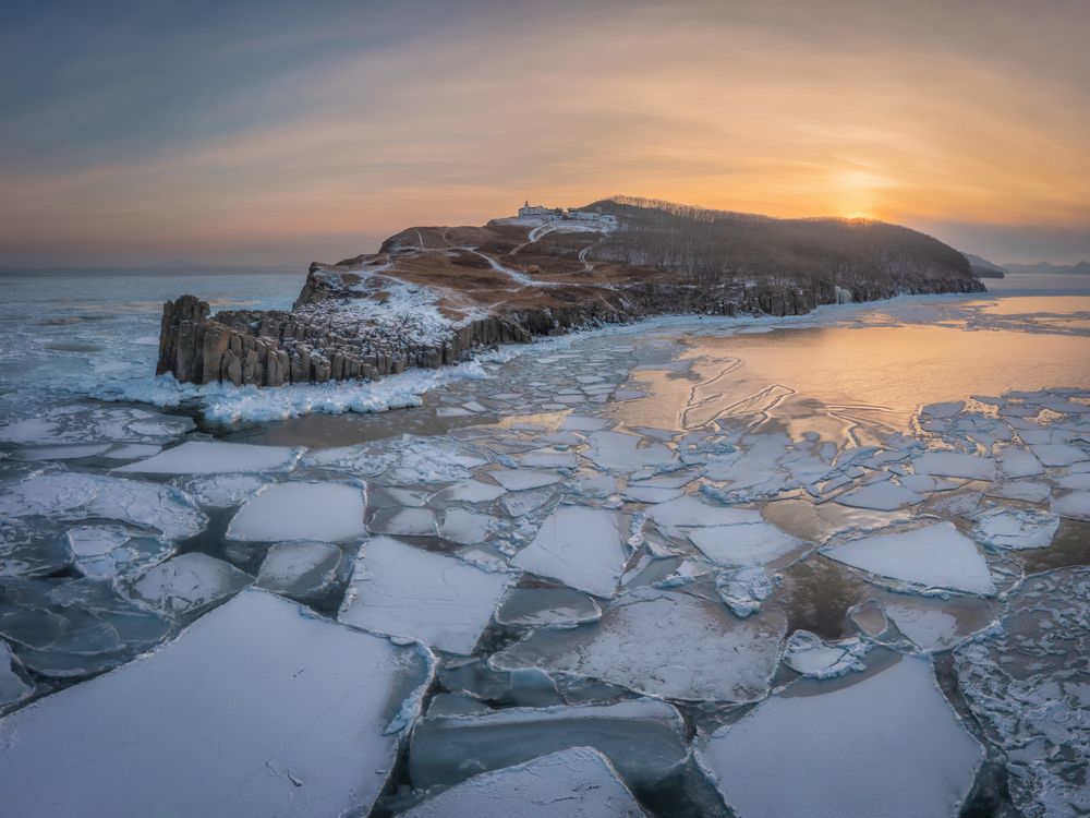 Мыс Брюса во льдах.
