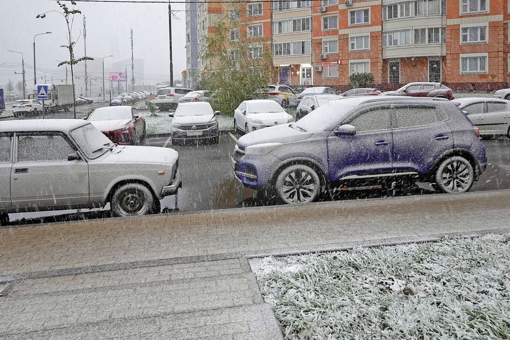 Майский снегопад в Москве