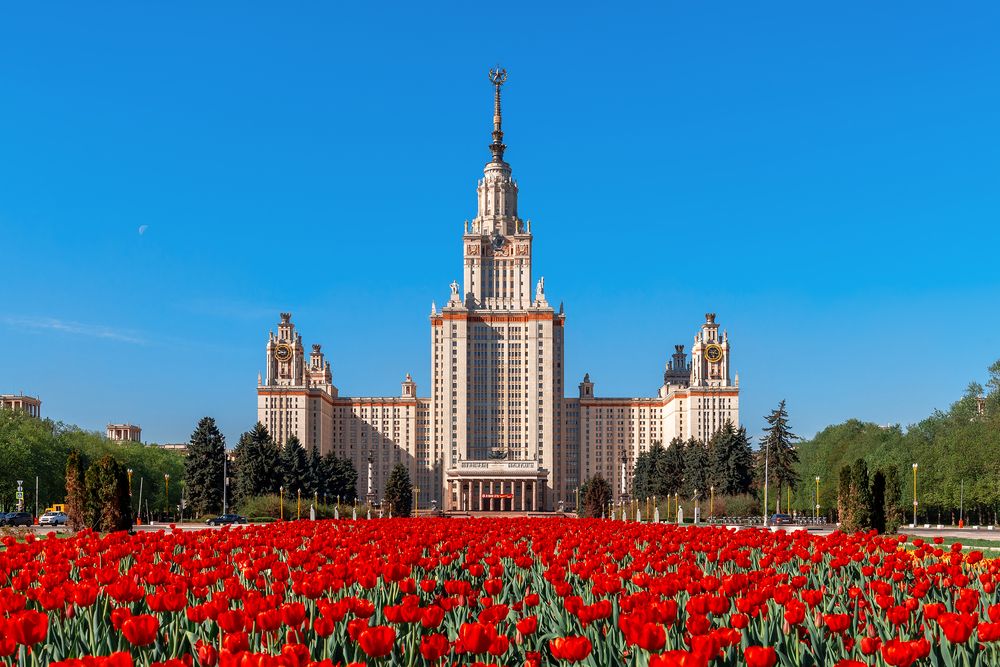 Москва в период празднования Дня Победы (архив)